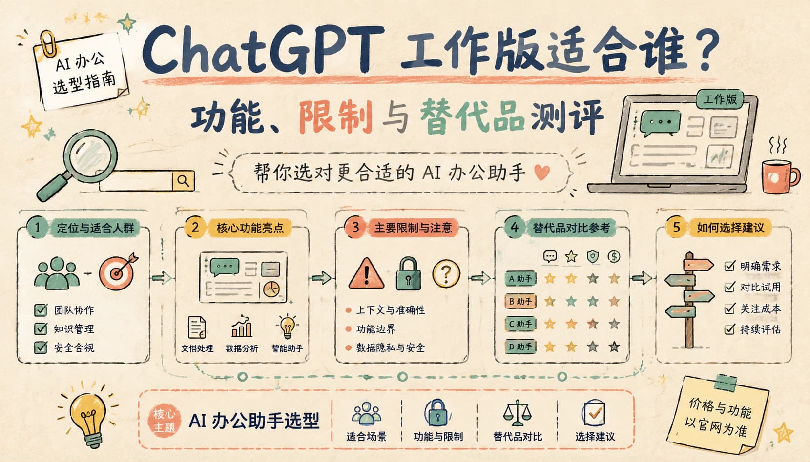ChatGPT 工作版适合谁？功能、限制与替代品测评