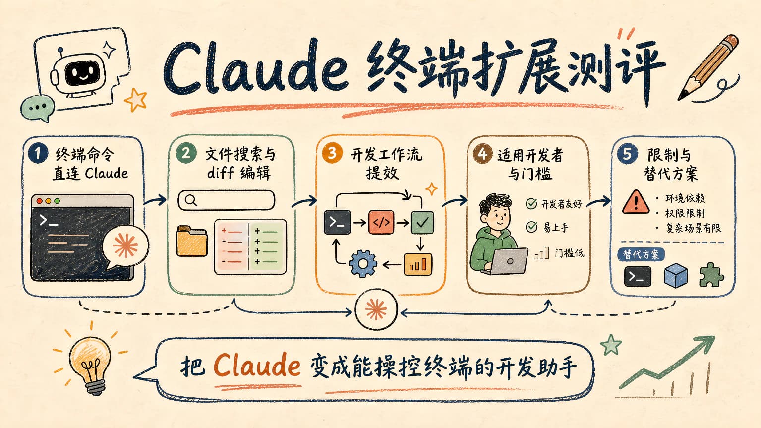 DesktopCommanderMCP 测评：给 Claude 装上终端控制的开发者扩展