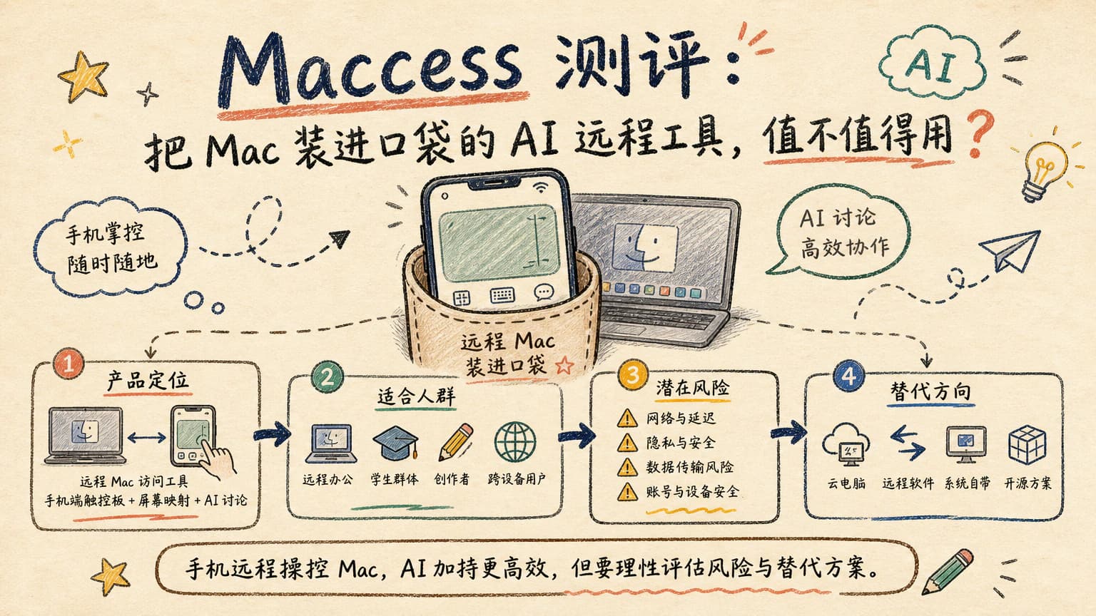 Maccess 测评：把 Mac 装进口袋的 AI 远程工具，值不值得用？