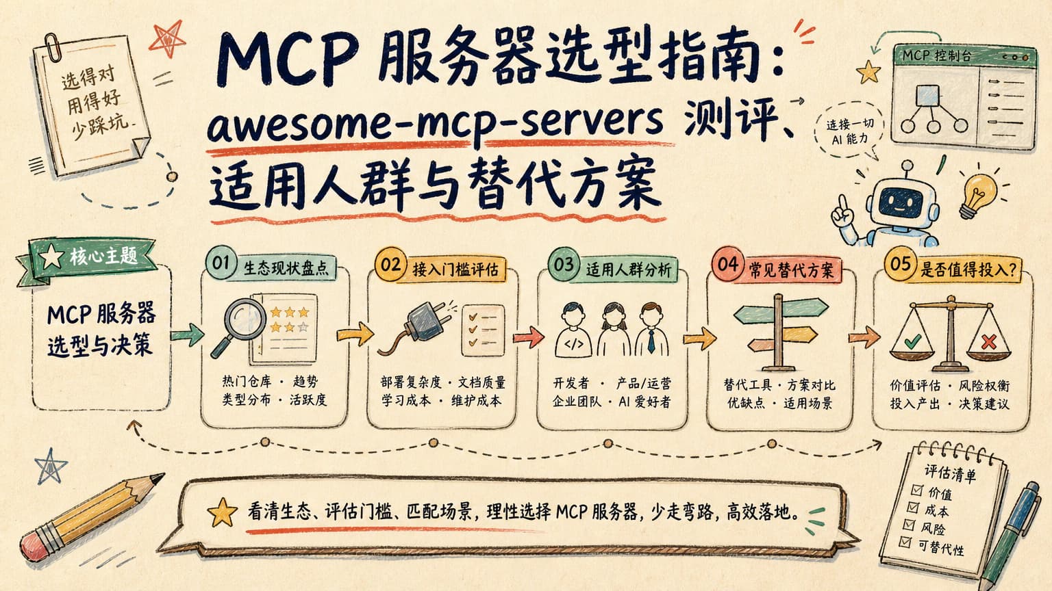 MCP 服务器选型指南：awesome-mcp-servers 测评、适用人群与替代方案