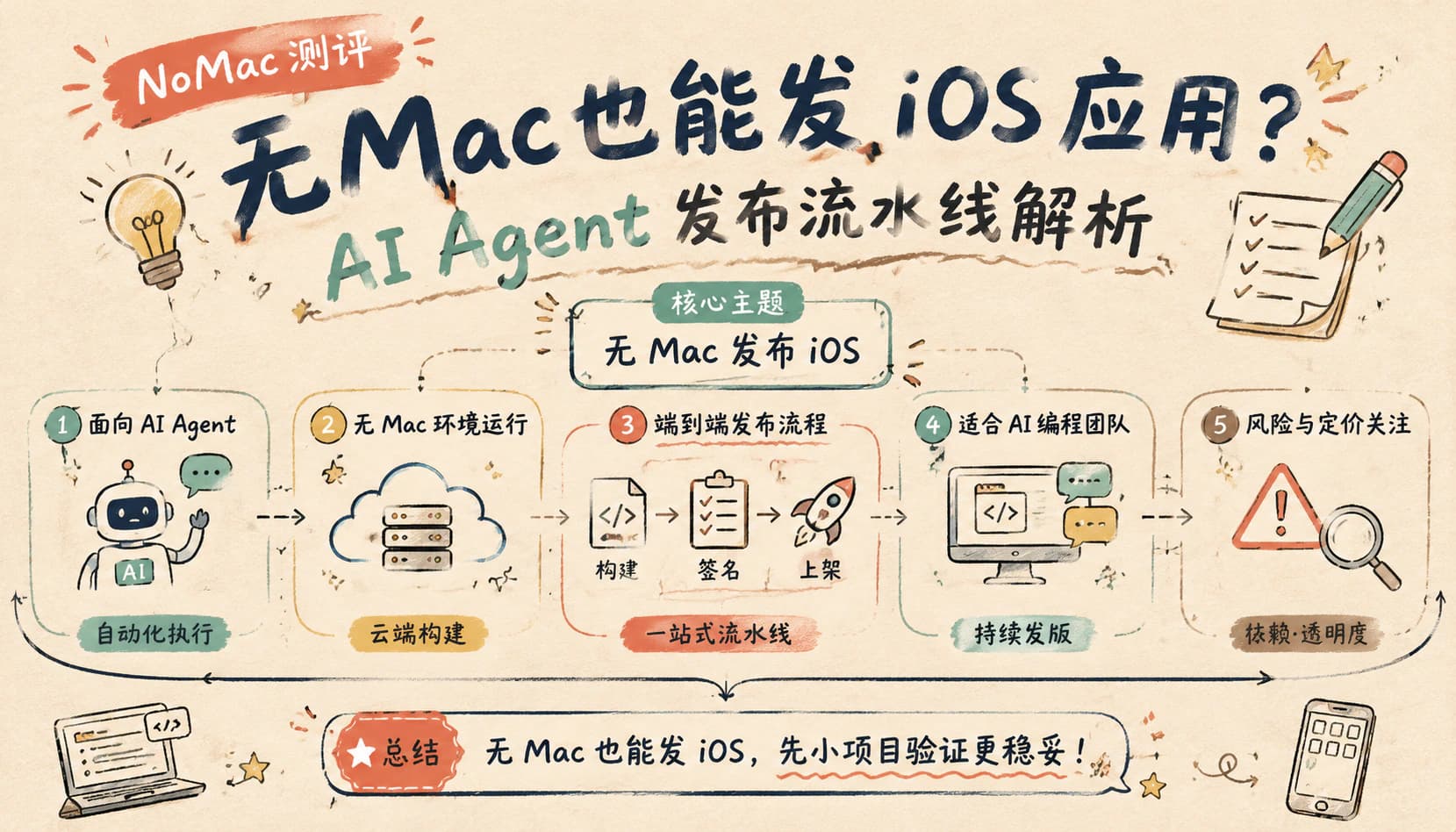 NoMac 测评：无 Mac 也能发 iOS 应用？AI Agent 发布流水线解析