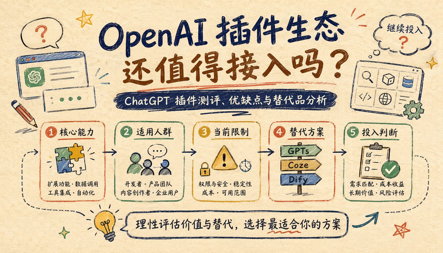 OpenAI 插件生态还值得接入吗？ChatGPT 插件测评、优缺点与替代品分析