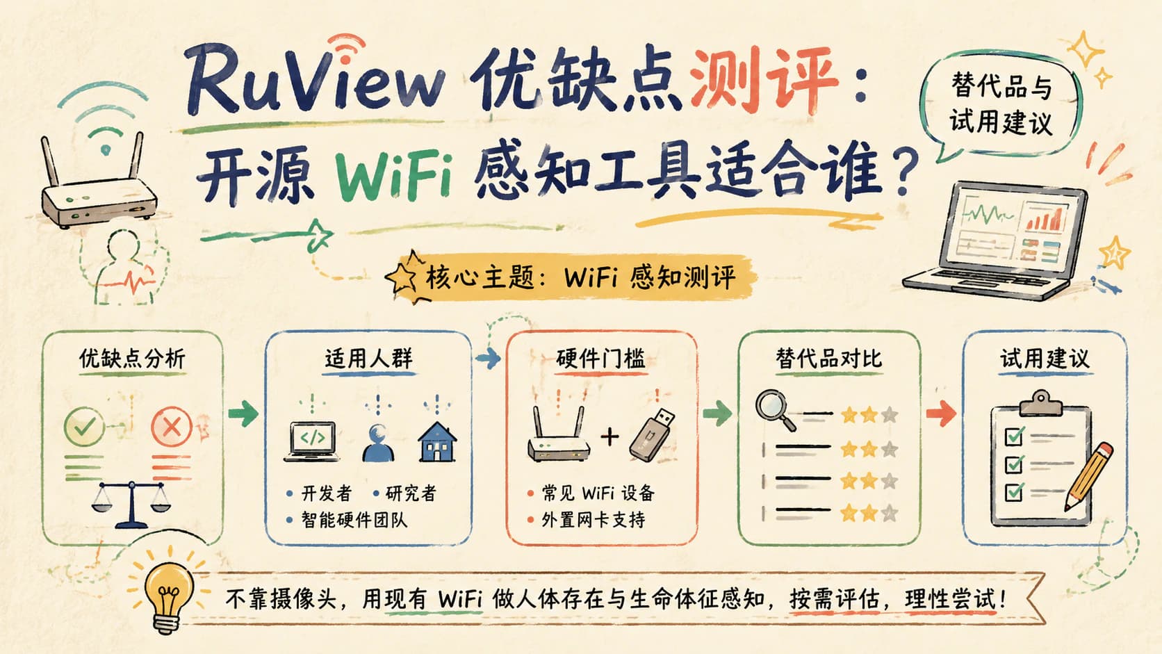 RuView 优缺点测评：开源 WiFi 感知工具适合谁？替代品与试用建议