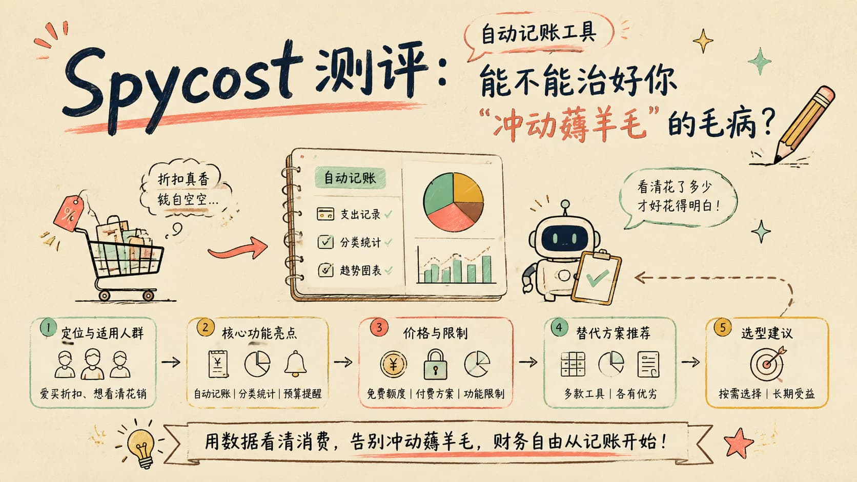 Spycost 测评：自动记账工具能不能治好你“冲动薅羊毛”的毛病