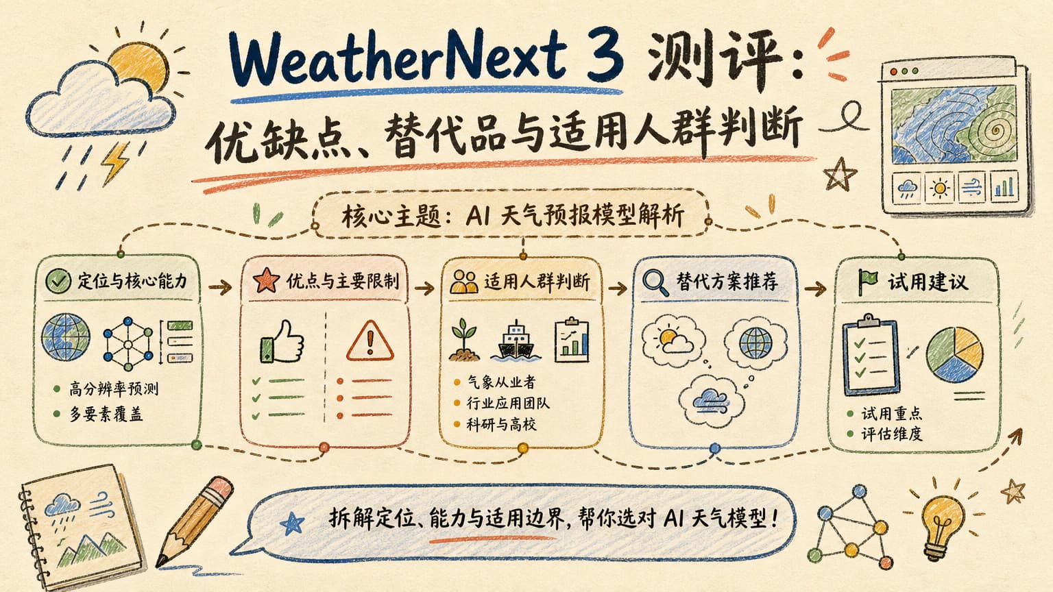 WeatherNext 3 测评：优缺点、替代品与适用人群判断
