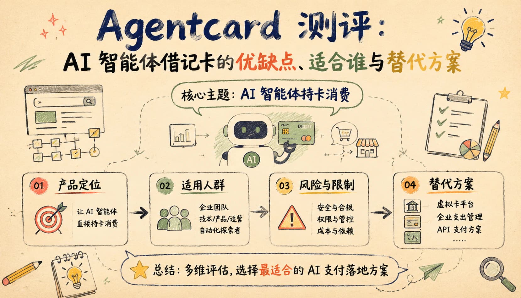 Agentcard 测评:AI 智能体借记卡的优缺点、适合谁与替代方案