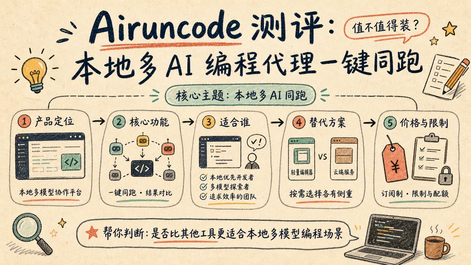 Airuncode 测评:本地多 AI 编程代理一键同跑值不值得装?