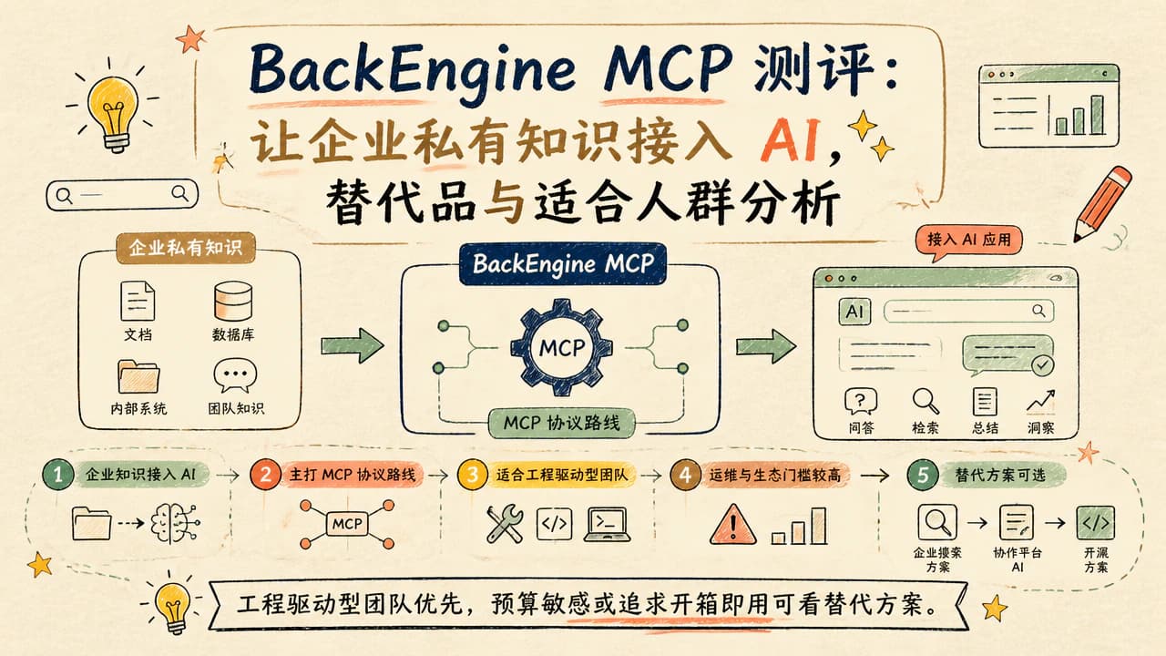 BackEngine MCP 测评:让企业私有知识接入 AI,替代品与适合人群分析