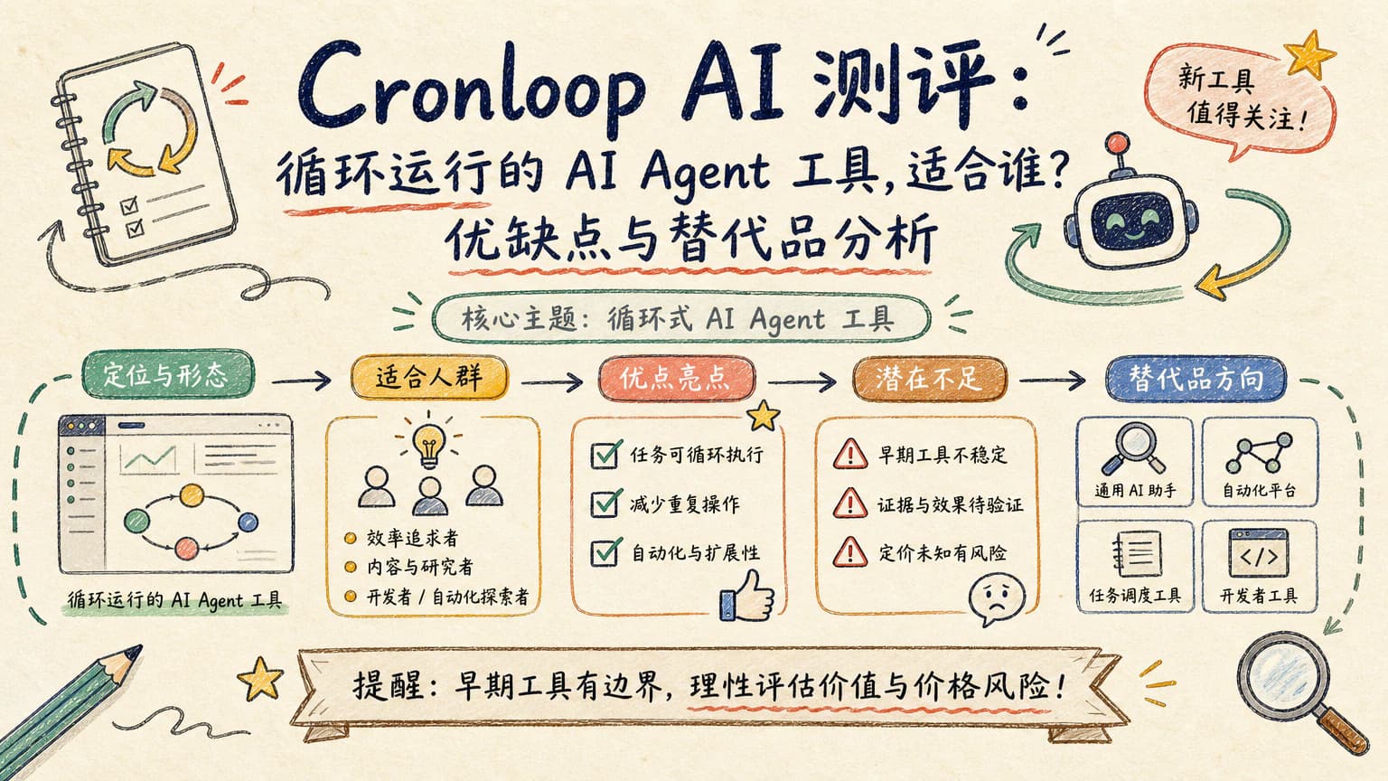 Cronloop AI 测评:循环运行的 AI Agent 工具,适合谁?优缺点与替代品分析