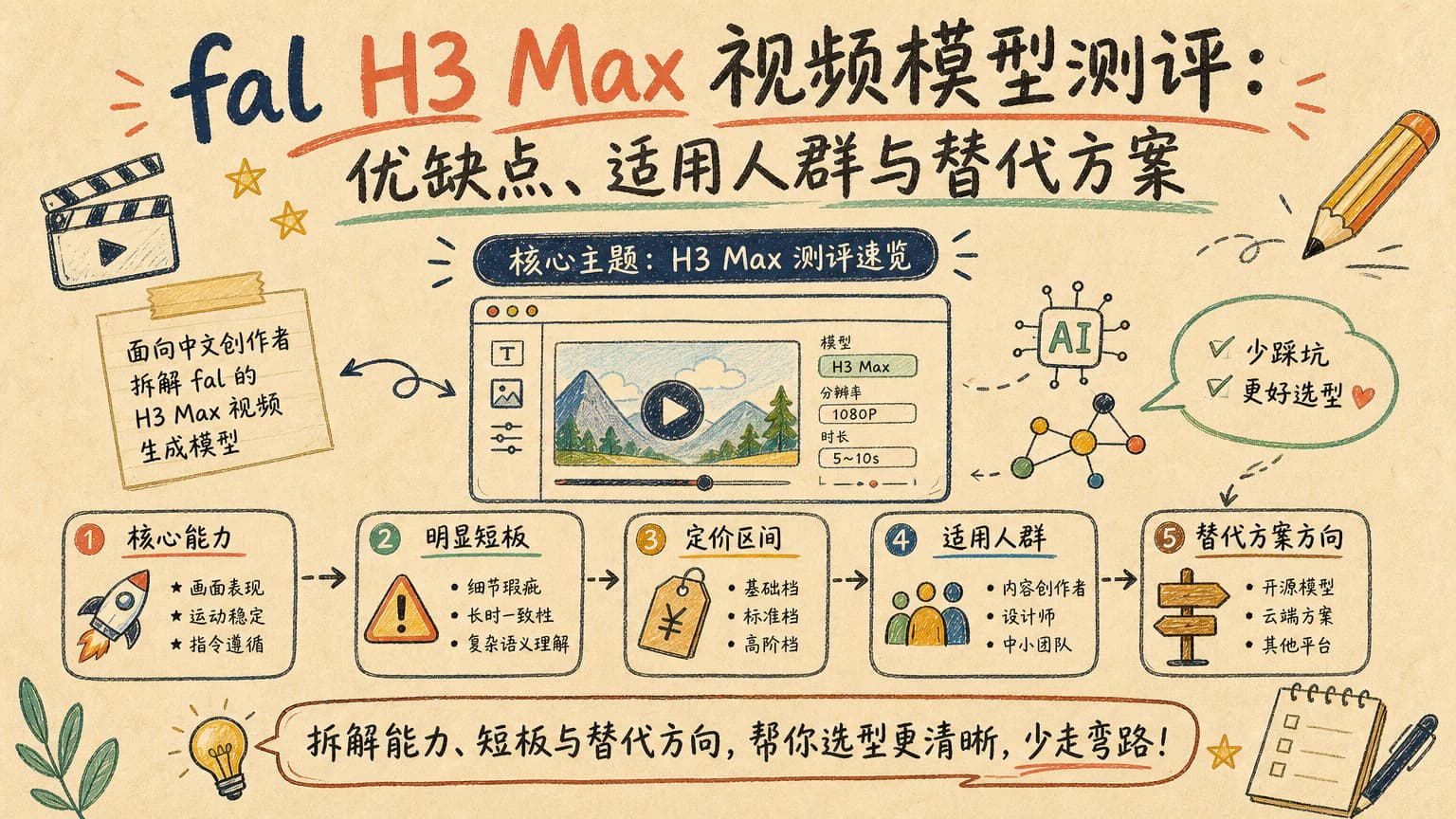 fal H3 Max 视频模型测评:优缺点、适用人群与替代方案