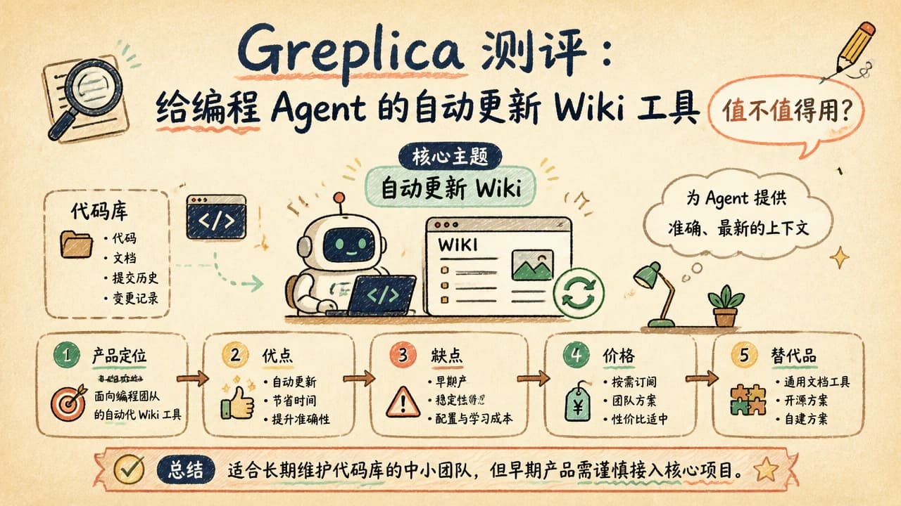 Greplica 测评:给编程 Agent 的自动更新 Wiki 工具值不值得用