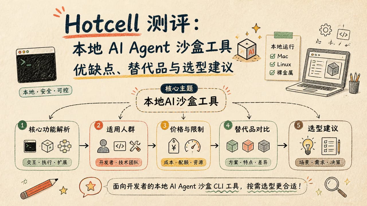 Hotcell 测评:本地 AI Agent 沙盒工具优缺点、替代品与选型建议