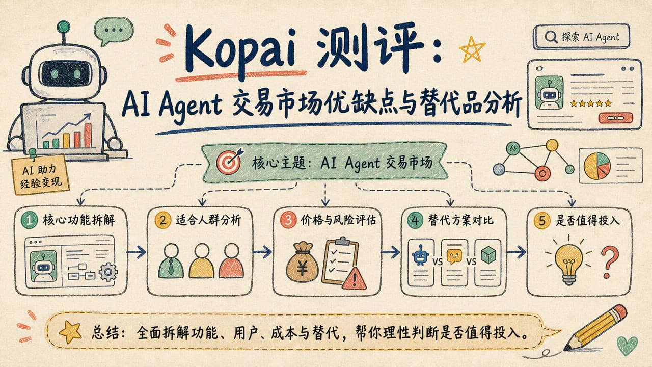 Kopai 测评:AI Agent 交易市场优缺点与替代品分析
