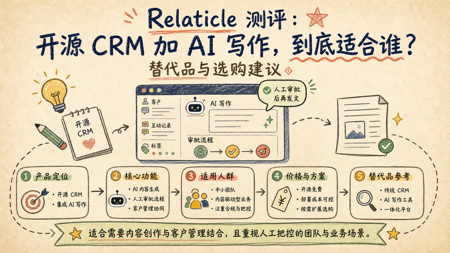 Relaticle 测评:开源 CRM 加 AI 写作,到底适合谁?替代品与选购建议