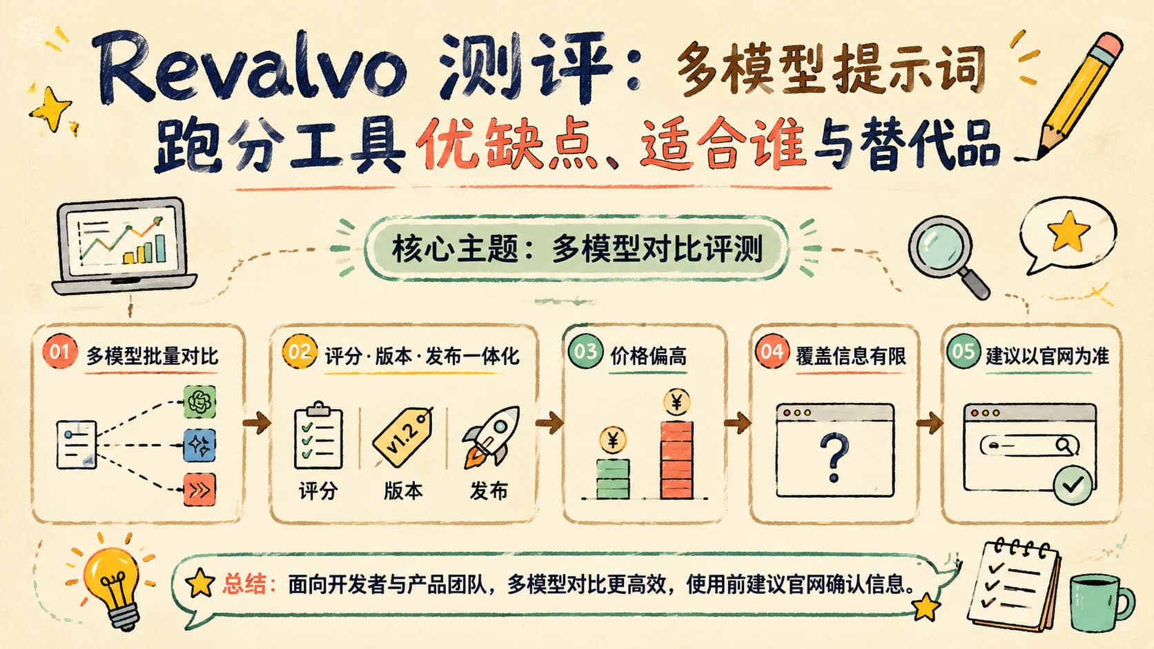 Revalvo 测评:多模型提示词跑分工具优缺点、适合谁与替代品
