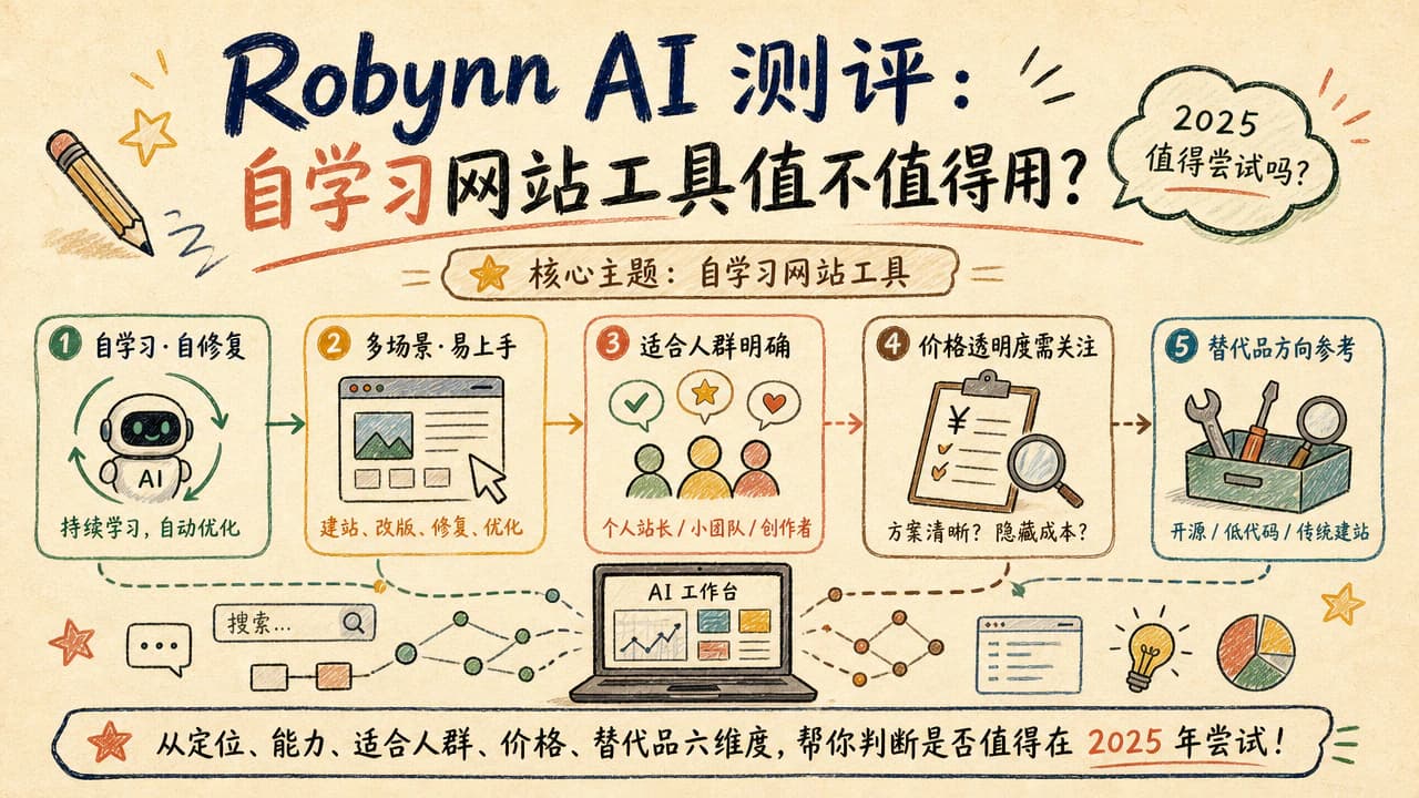 Robynn AI 测评:自学习网站工具值不值得用?优缺点、替代品与适合人群分析