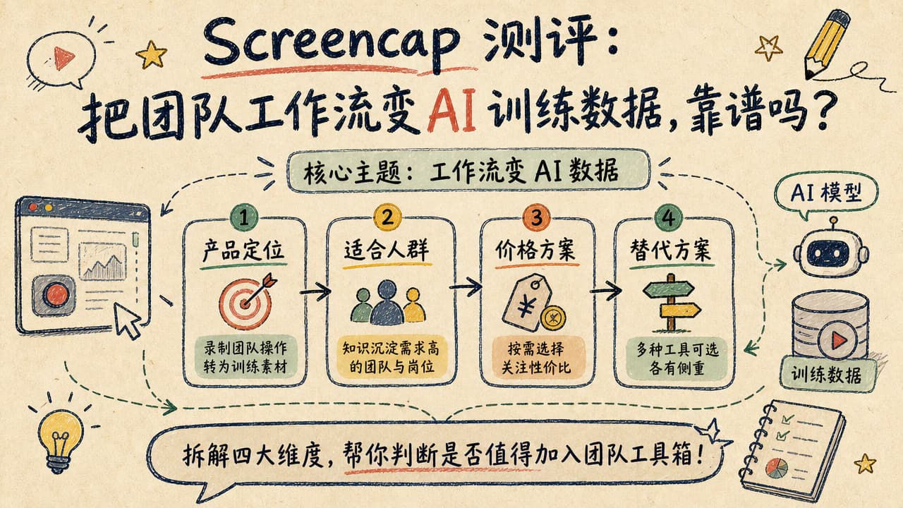 Screencap 测评:把团队工作流变 AI 训练数据,靠谱吗?