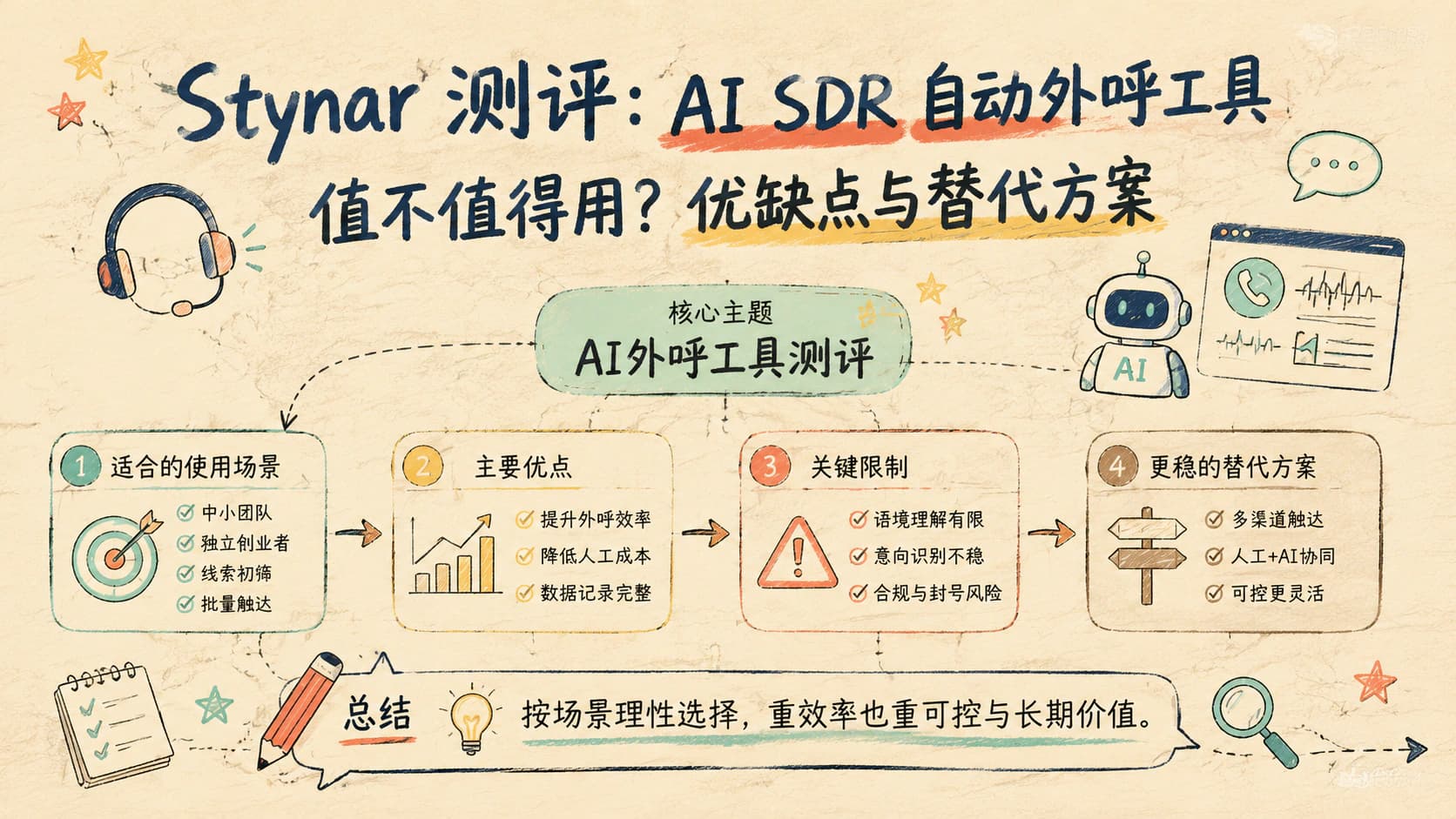Stynar 测评:AI SDR 自动外呼工具值不值得用?优缺点与替代方案