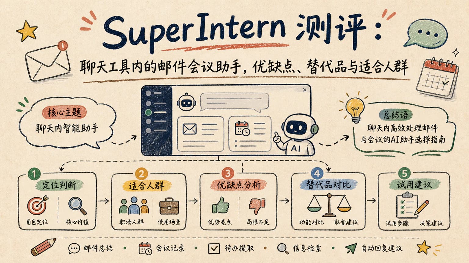 SuperIntern 测评:聊天工具内的邮件会议助手,优缺点、替代品与适合人群
