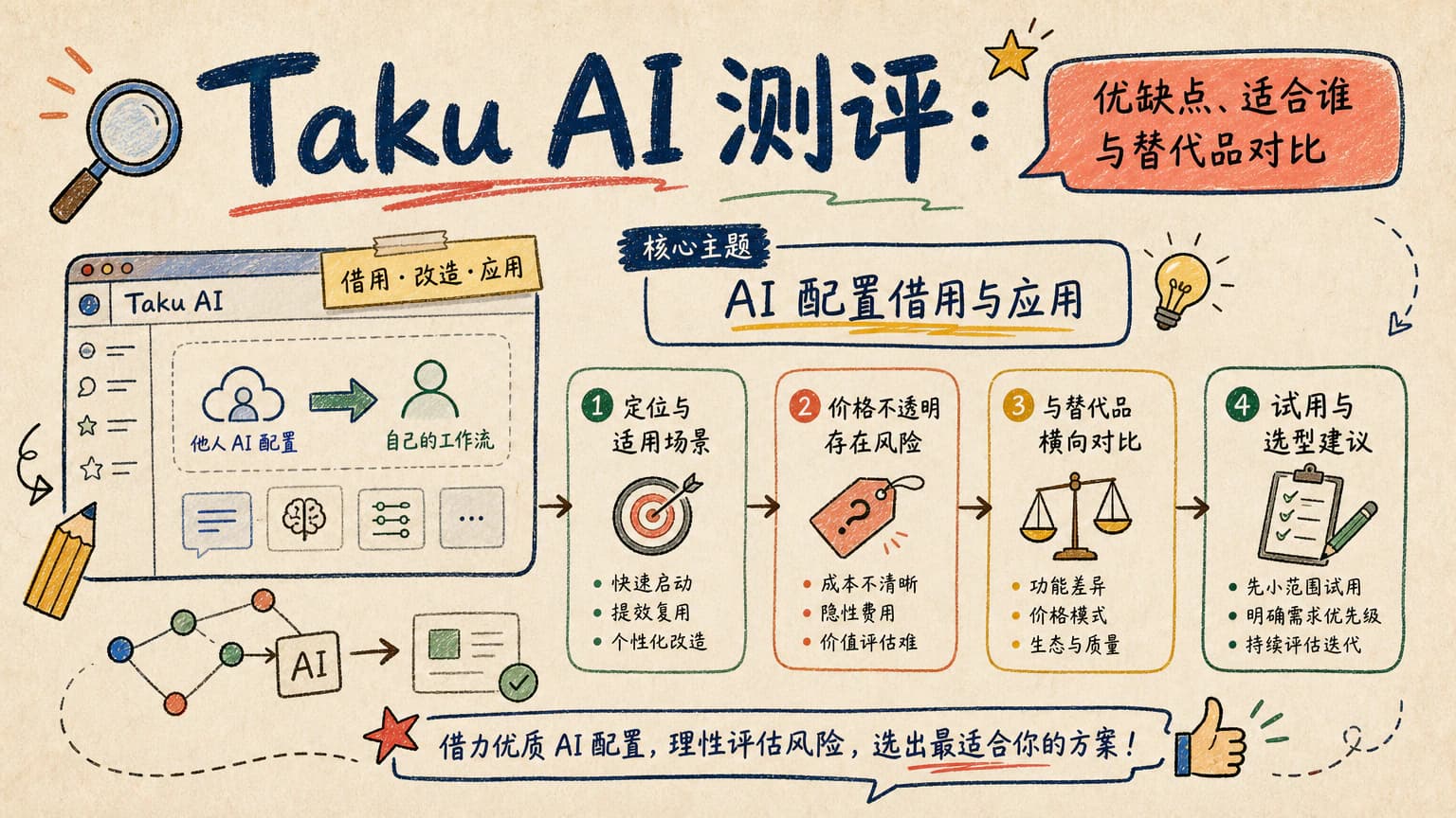 Taku AI 测评:优缺点、适合谁与替代品对比
