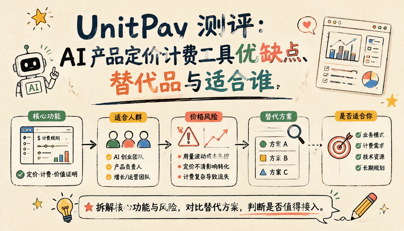 UnitPay 测评:AI 产品定价计费工具优缺点、替代品与适合谁