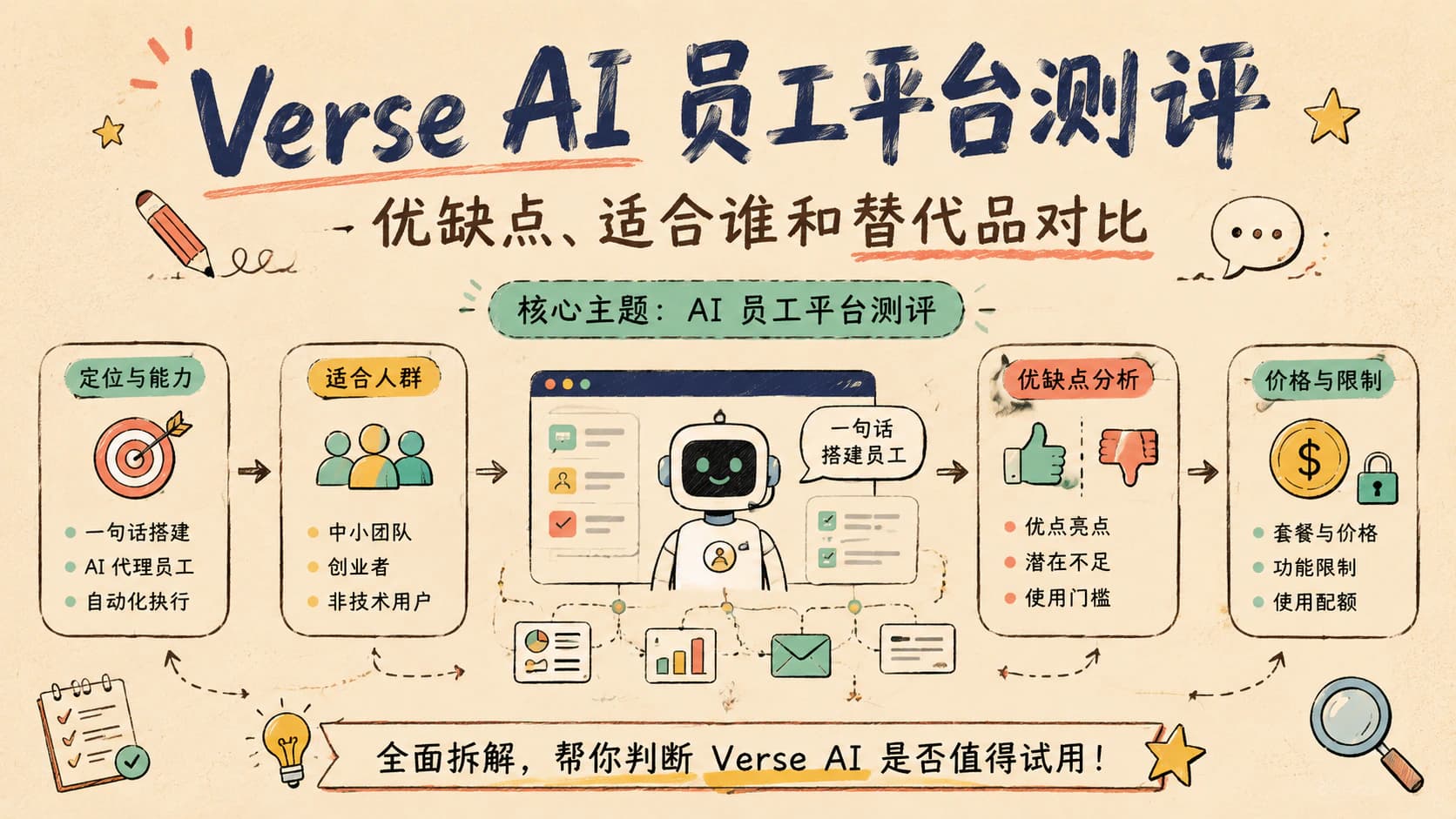 Verse AI 员工平台测评:优缺点、适合谁和替代品对比
