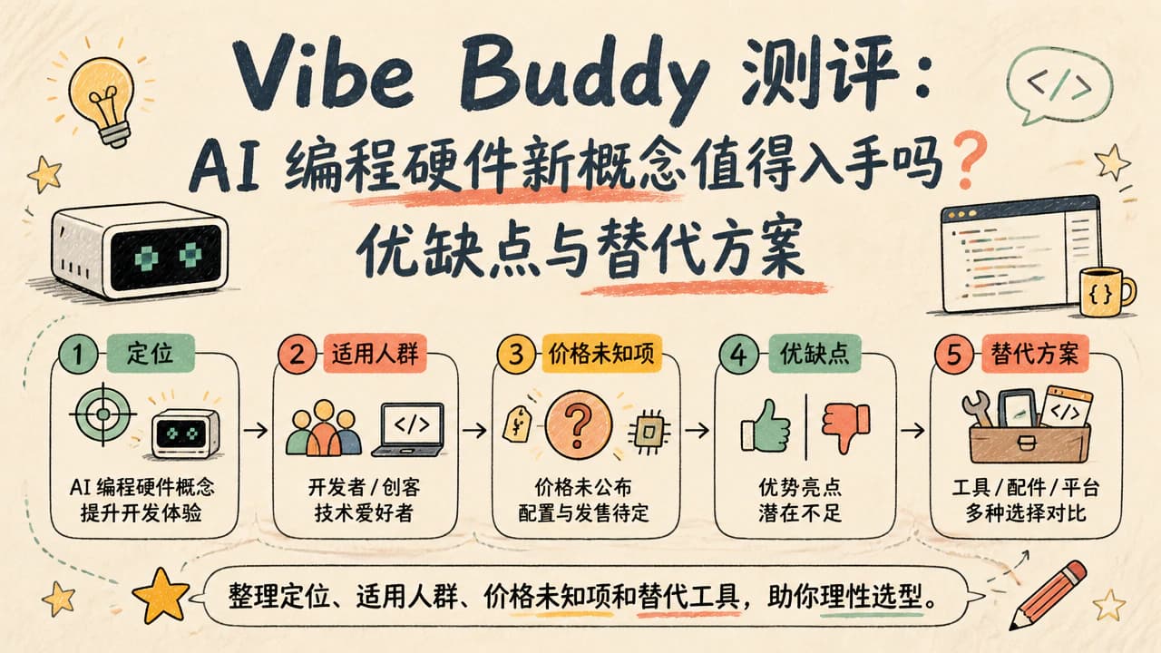 Vibe Buddy 测评:AI 编程硬件新概念值得入手吗?优缺点与替代方案